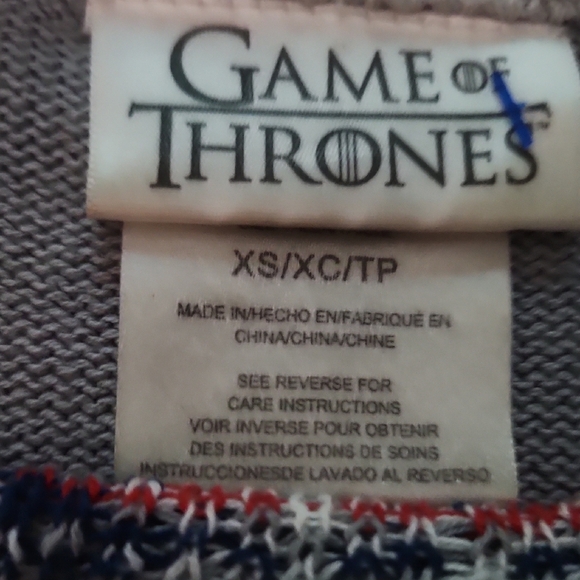 Game Of Thrones Winter Is Here Direwolf  Size XS - Picture 3 of 3